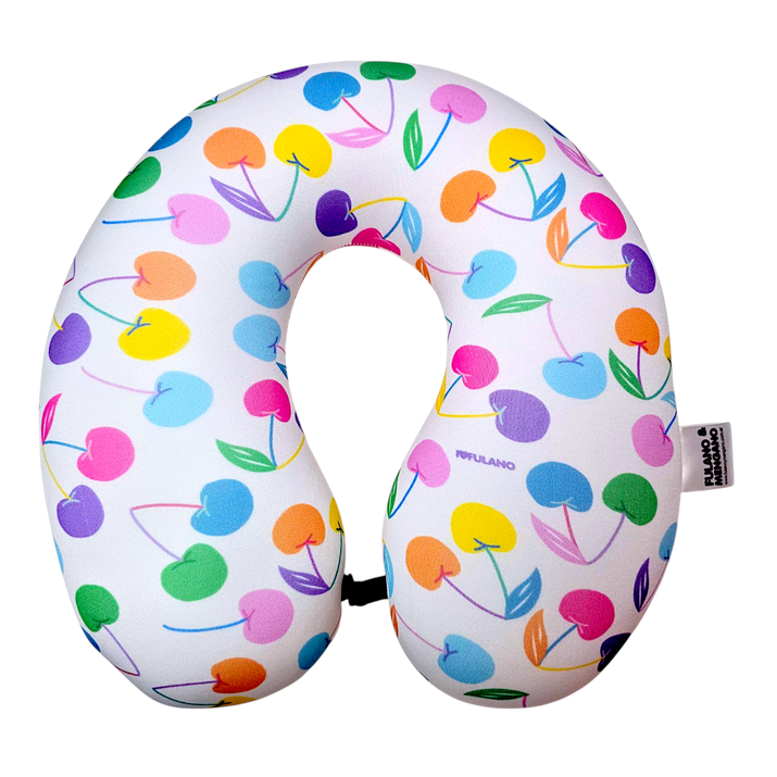 CUELLO MICROFIBRA - CEREZAS MULTICOLOR